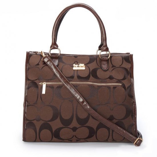 Coach In Signature Large Coffee Totes APF | Women - Click Image to Close